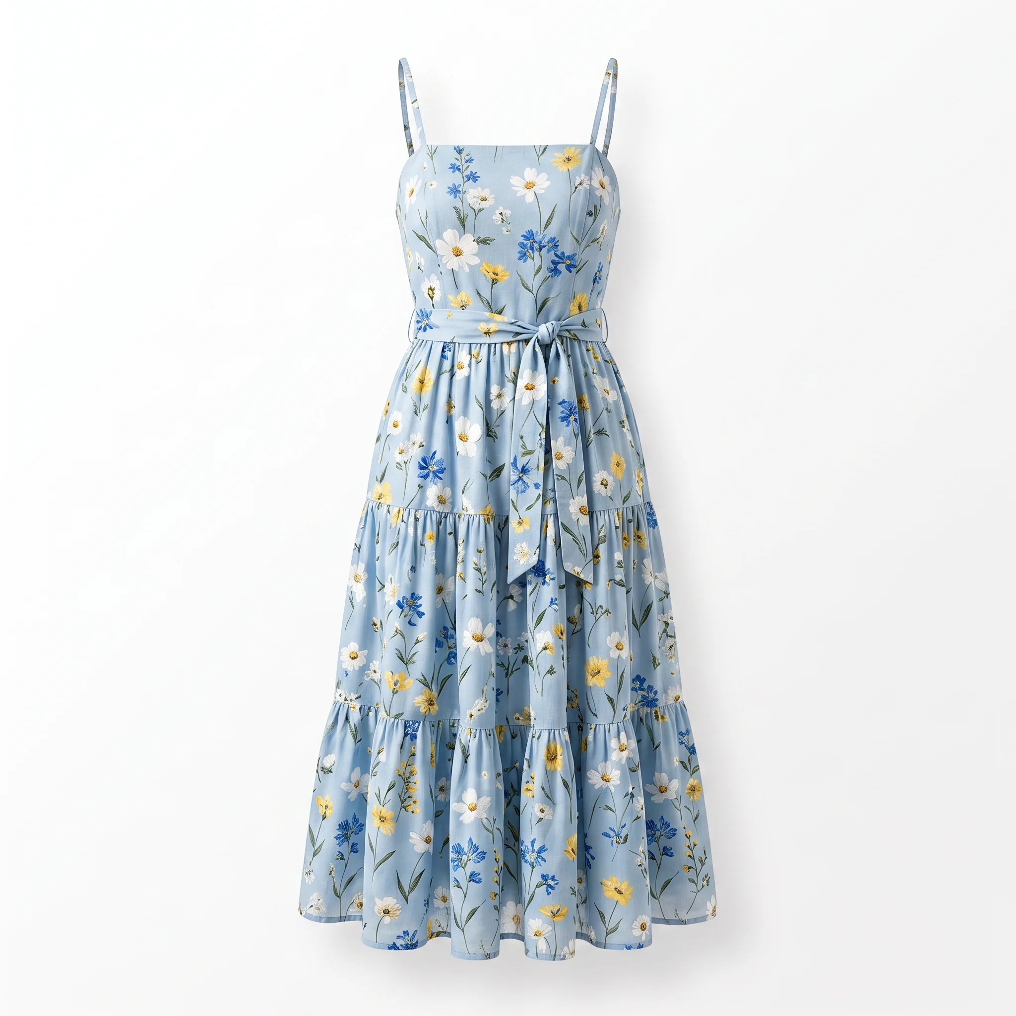 Summer dress flat lay product photo